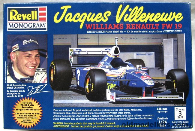 Revell 1/24 Williams Renault FW 19 Jacques Villeneuve, 72110 plastic model kit